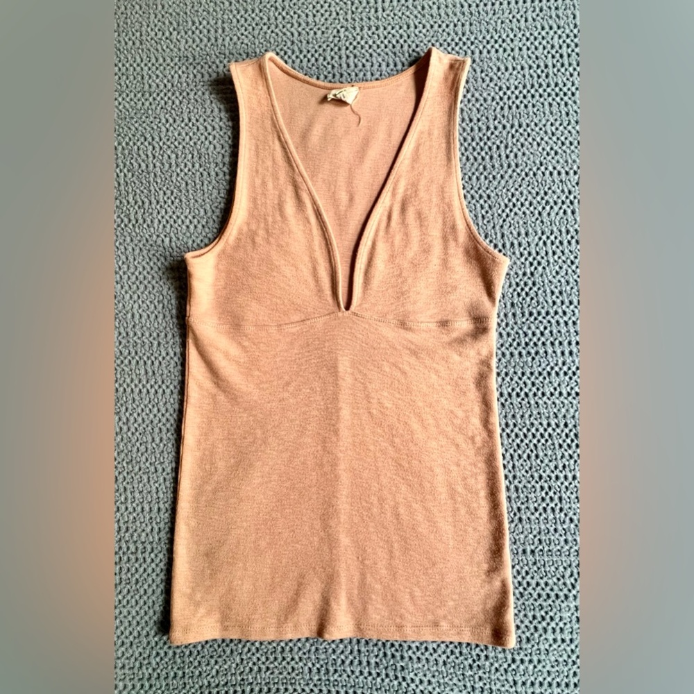 M+M Pink Sleeveless Fitted Tank Top